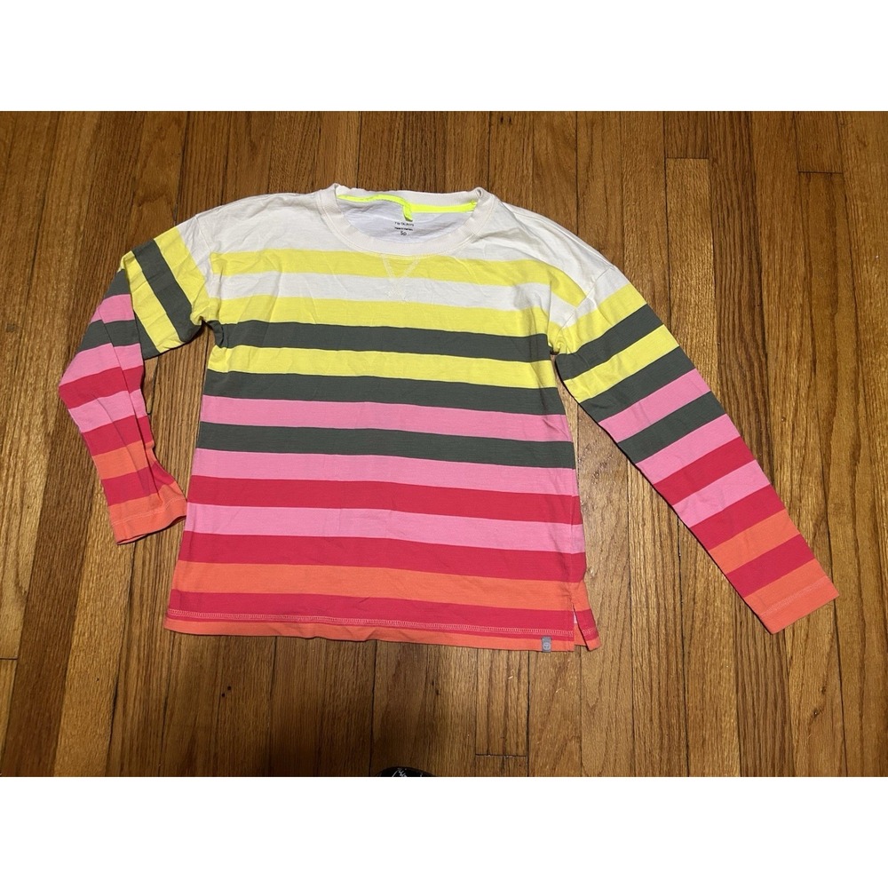 Talbots Top Bright Colored Stripe Shirt Size Small Petite